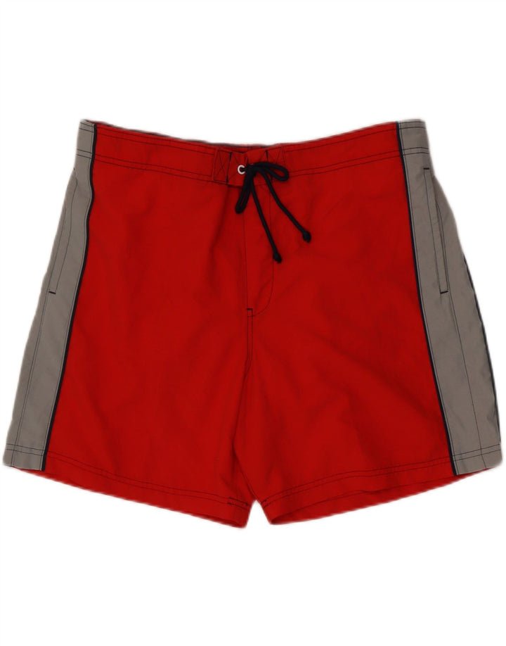 Pantaloni scurți de înot pentru bărbați Marks & Spencer XL, roșu, poliester color bloc