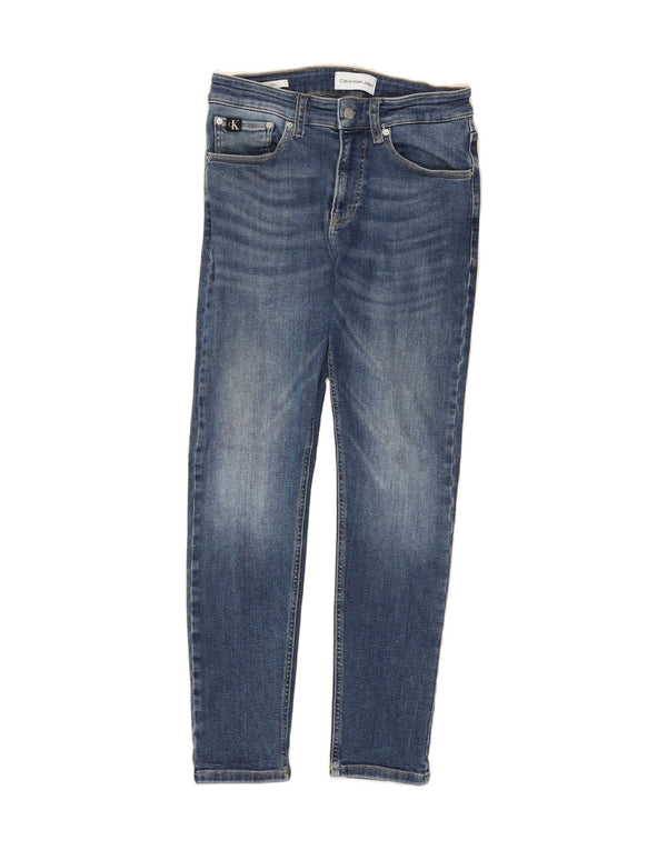 CALVIN KLEIN Mens Skinny Jeans W32 L30 Blue Cotton