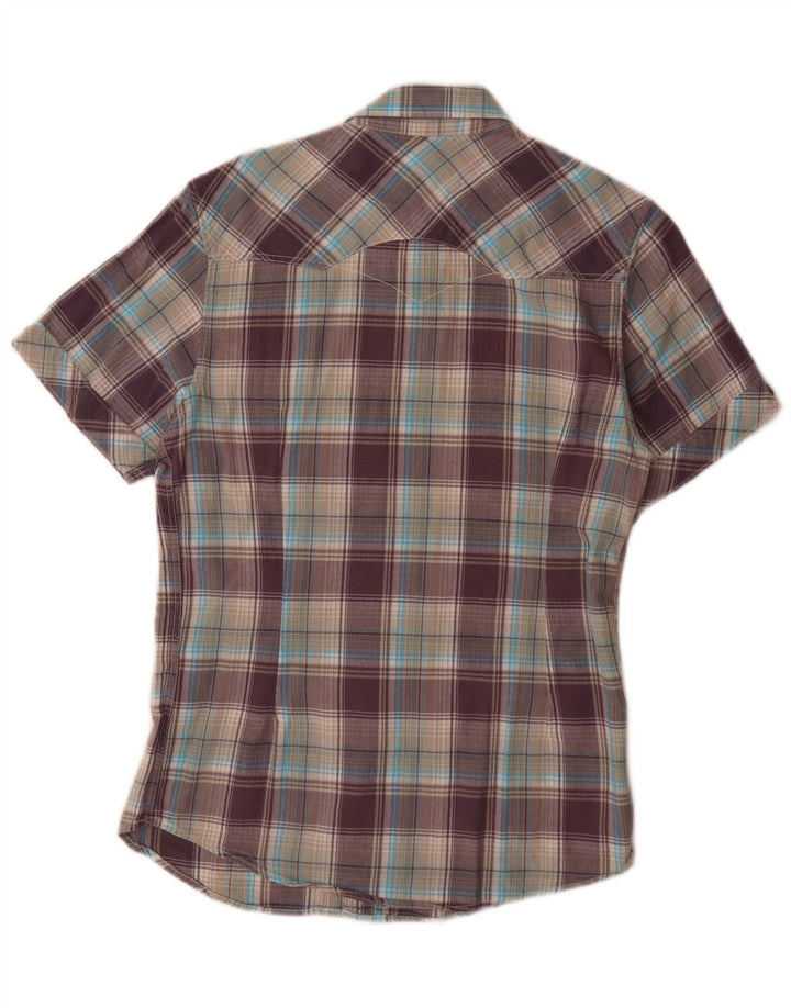 Cămașă cu mânecă scurtă Levi's pentru bărbați, bumbac cu carouri multicolore