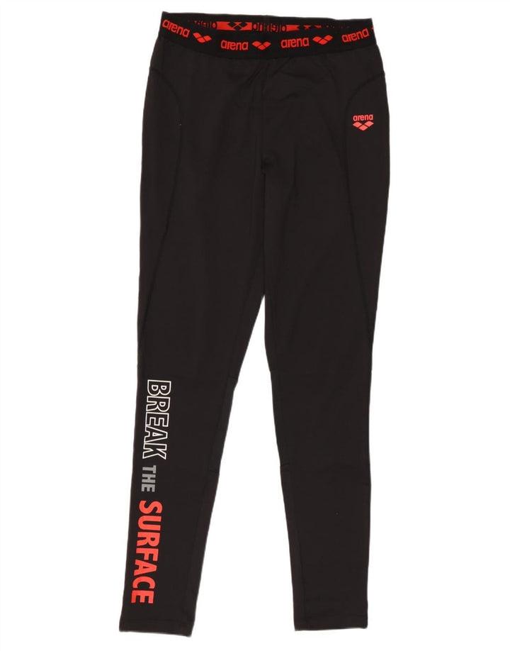 Leggings cu grafic pentru femei Arena UK 12 Poliester mediu negru