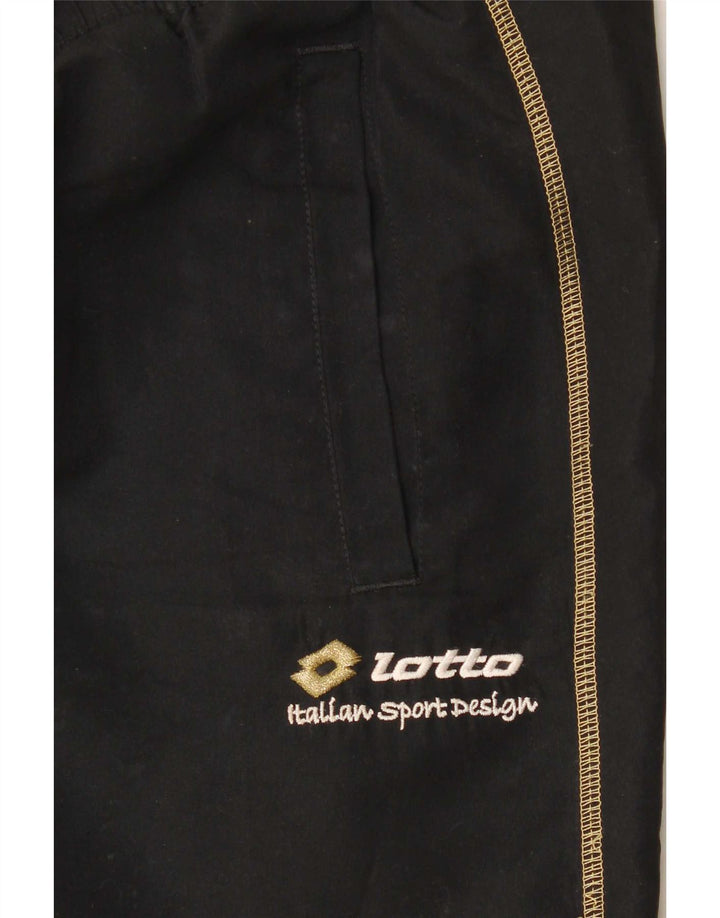 Pantaloni de trening pentru bărbați Lotto Joggeri mari, negri