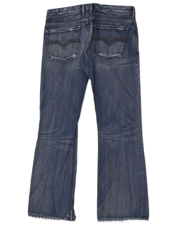 Blugi pentru bărbați Diesel Distressed Bootcut W32 L33 Blue Bumbac