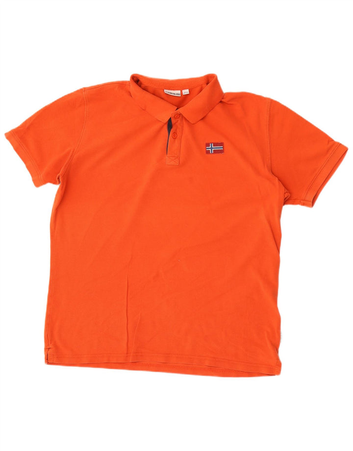 Tricou polo pentru bărbați Napapijri 2XL portocaliu