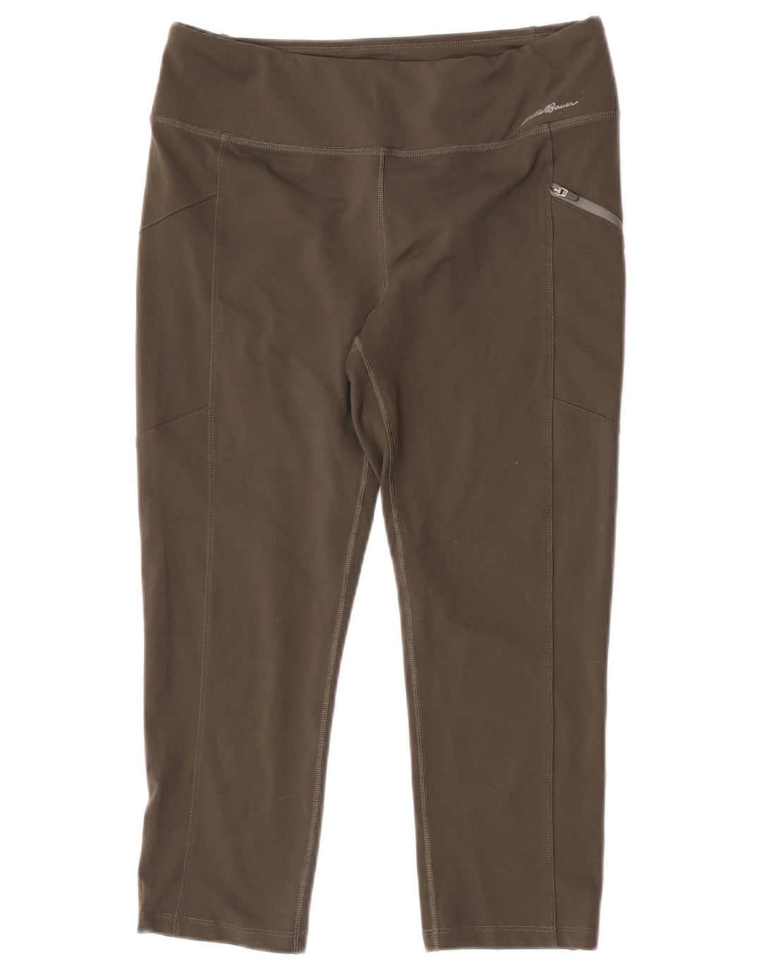 Leggings Capri pentru femei Eddie Bauer UK 12 Poliester verde mediu