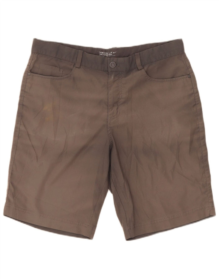 Pantaloni scurți casual Nike Dri Fit pentru femei W34 Poliester mare gri