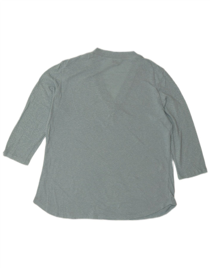 Top supradimensionat pentru femei ORVIS cu mâneci 3/4 UK 10 Small Blue