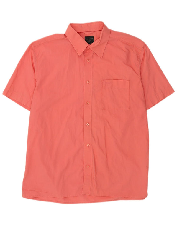 Cămașă cu mânecă scurtă pentru bărbați Dockers Mărimea 46/48 XL Bumbac roz