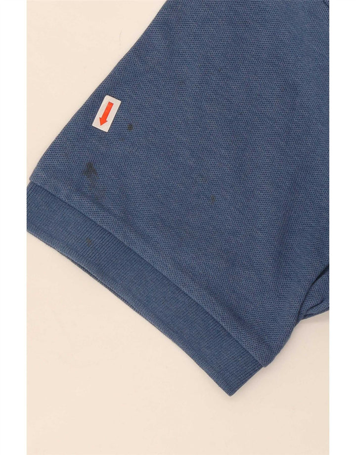 Tricou polo Fila pentru bărbați, bumbac albastru mediu