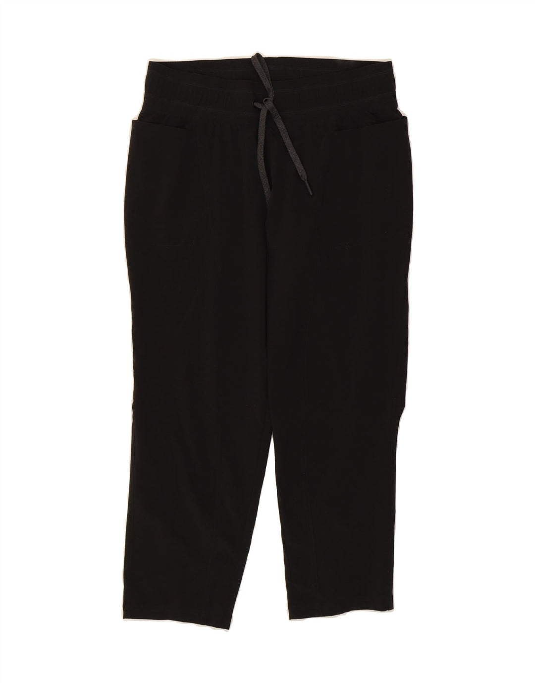PRANA Womens Crop Tracksuit Trousers UK 10 Small Black Vintage Prana and Second-Hand Prana from Messina Hembry 
