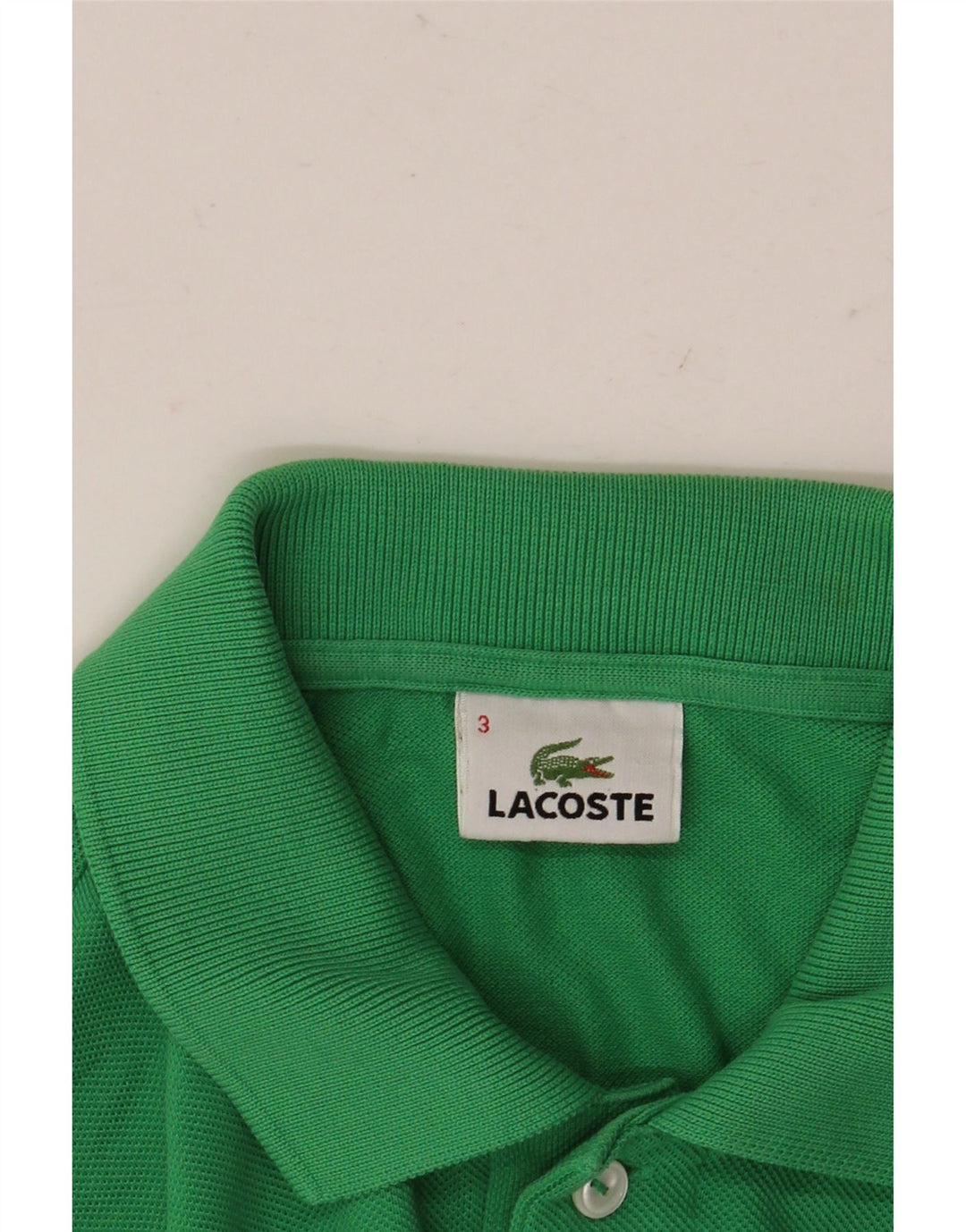Tricou polo pentru bărbați LACOSTE Mărimea 3 Mic Verde