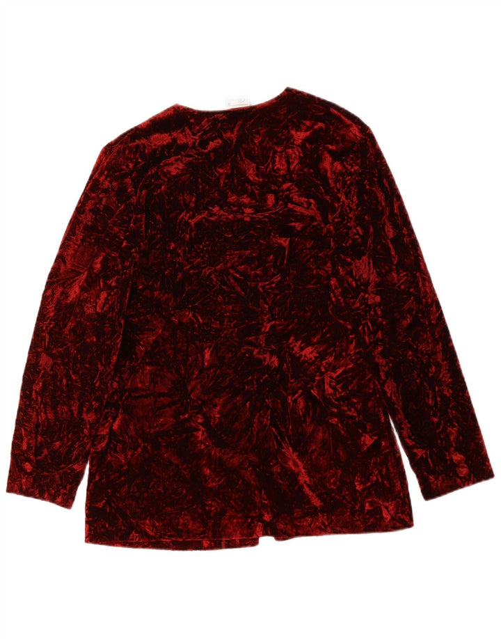 Jachetă Blazer pentru femei Classics, cu tăiere largi, UK 10 Mic Bordeaux