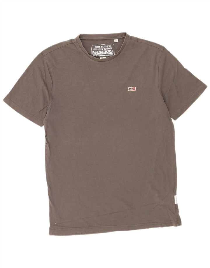 Tricou pentru bărbați Napapijri Top mic, gri, bumbac