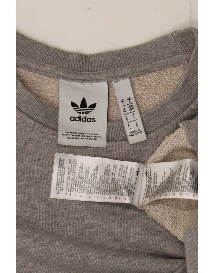 Hanorac pentru bărbați Adidas Jumper mic, gri, bumbac