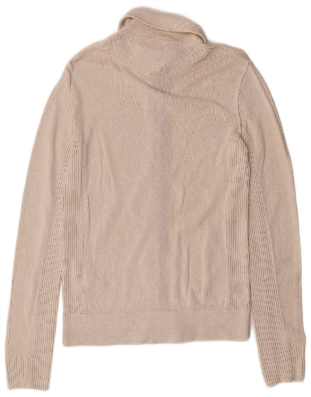 Pulover cardigan Tommy Hilfiger pentru bărbați, mic din bumbac alb