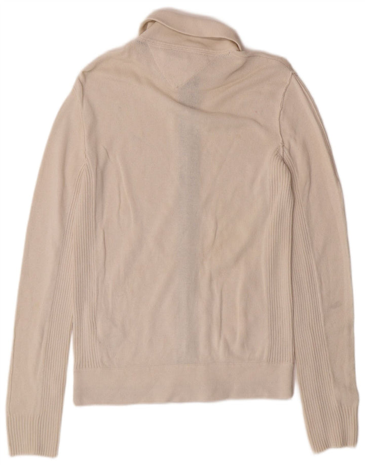 Pulover cardigan Tommy Hilfiger pentru bărbați, mic din bumbac alb