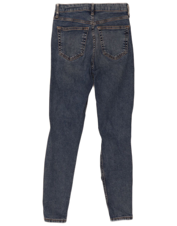 Topshop Blugi skinny distressed Jamie pentru femei W26 L26 bumbac albastru