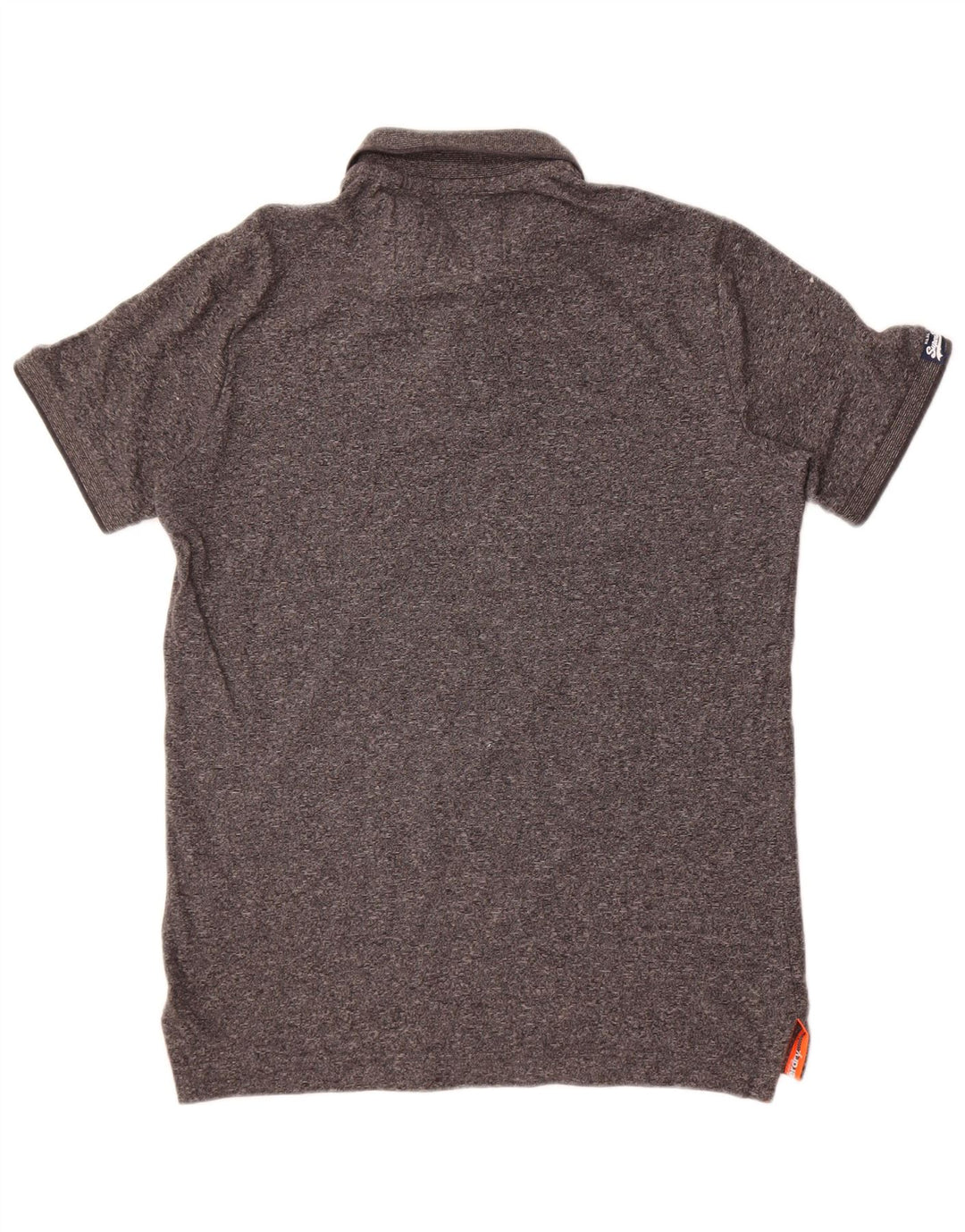 Tricou polo pentru bărbați Superdry, bumbac cu pete gri mic
