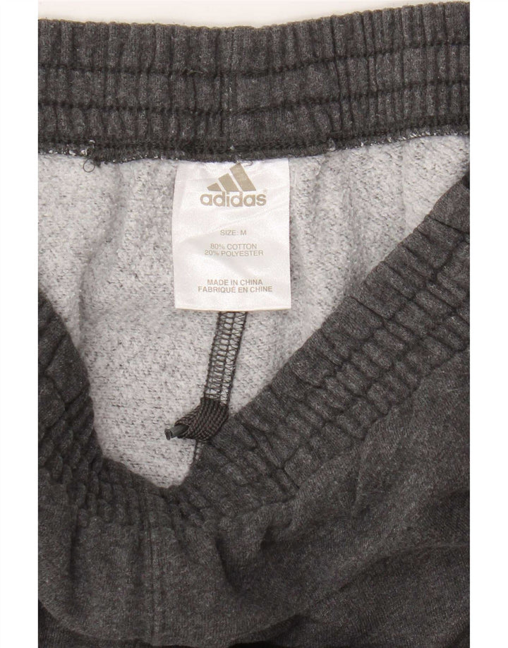 Pantaloni de trening Adidas Crop pentru bărbați, bumbac gri mediu
