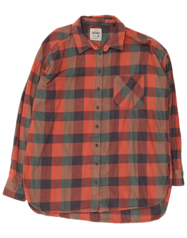 Cămașă de flanel pentru femei Fat Face UK 12 Medium, multicolor, bumbac Gingham