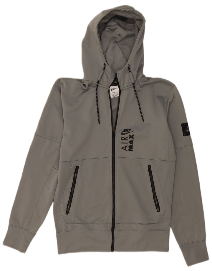 Pulover Nike Graphic Zip pentru bărbați, poliester mic, gri
