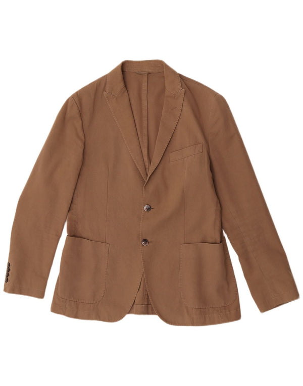 Sacou Hackett pentru bărbați cu 2 nasturi, UK 40, bumbac mare, bej