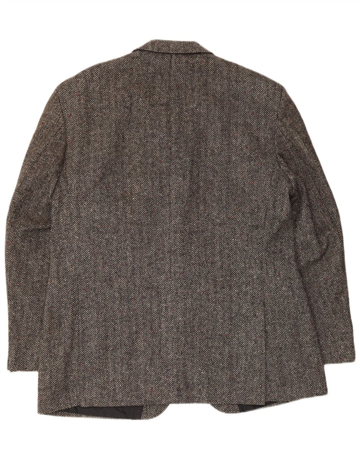 Jachetă pentru bărbați Marks & Spencer, cu 2 nasturi, UK 38 Medium Gris Herringbone