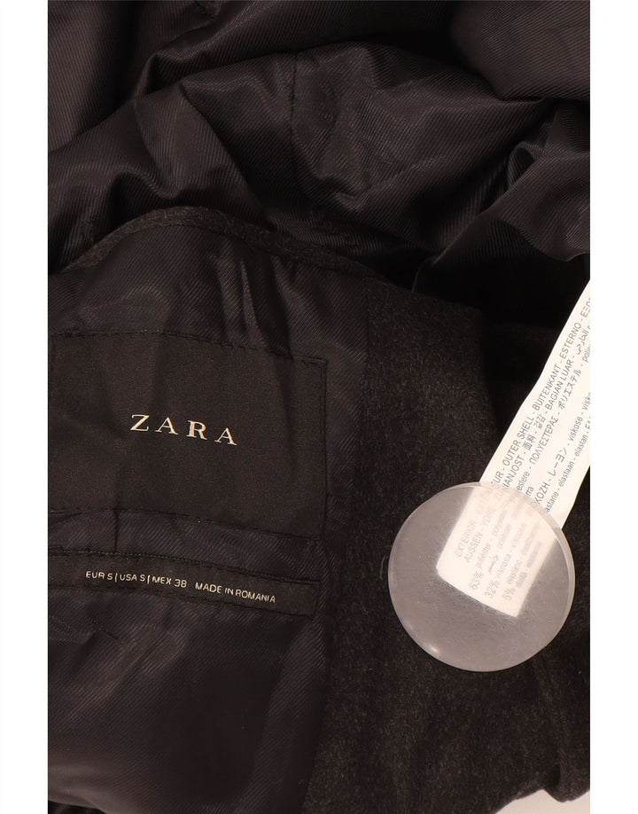 Pardesiu pentru bărbați Zara UK 36 Poliester mic gri