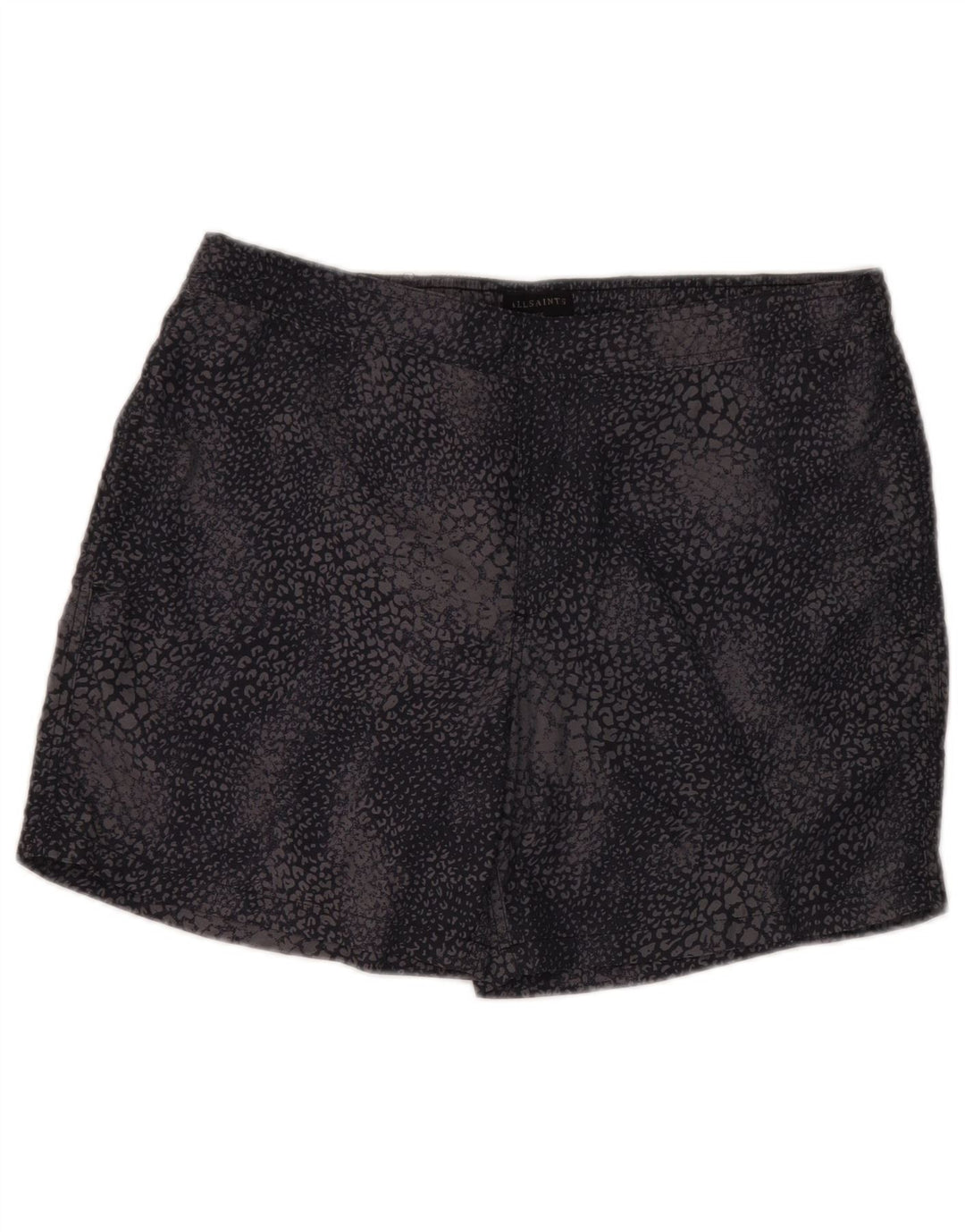 All Saints Pantaloni scurți de înot pentru bărbați, mari, negru, poliamidă cu imprimeu animal