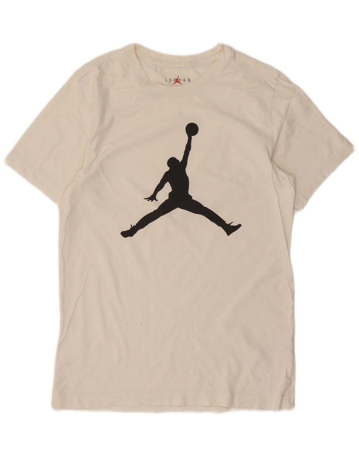 Tricou grafic Jordan pentru bărbați Top mic Bumbac alb