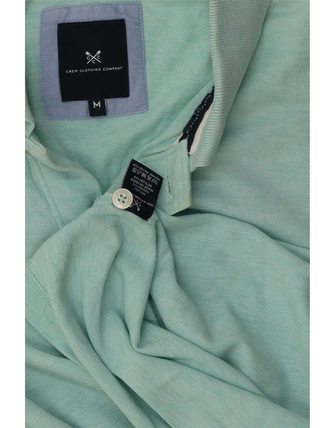 Crew Clothing Tricou polo pentru bărbați, bumbac verde mediu