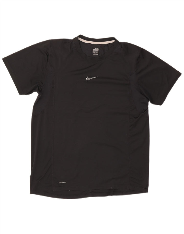 Tricou pentru bărbați Nike Dri Fit Top UK 42/44 Poliester negru mare