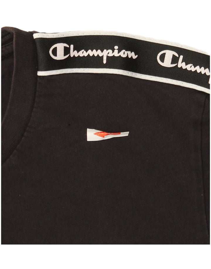 Tricou grafic pentru bărbați Champion Top mic bumbac negru