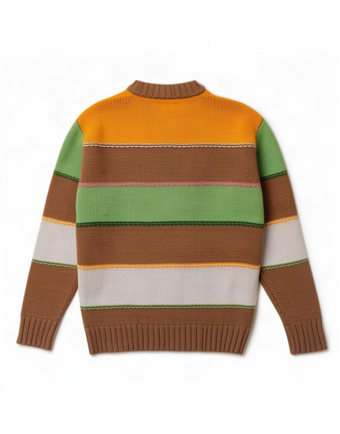 Pulover pentru bărbați Zara, cu decolteu în V, din bumbac cu dungi medii, multicolore