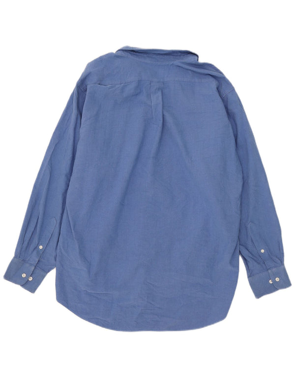 Cămașă Oxford pentru bărbați Chaps Mărimea 17 1/2 XL Bumbac albastru