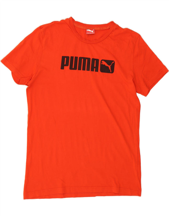 PUMA Mens Graphic T-Shirt Top Medium Red Vintage Puma and Second-Hand Puma from Messina Hembry 