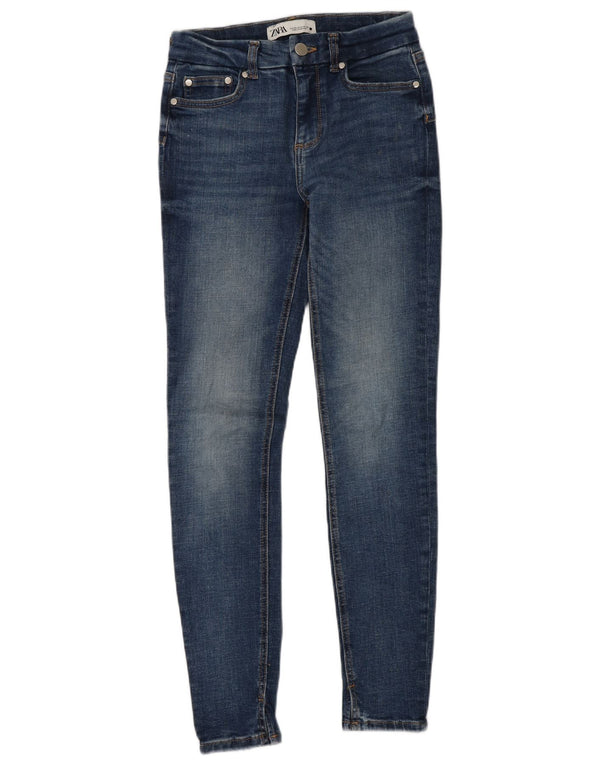 Blugi skinny dama Zara EU 34 2XS W24 L28 Albastru