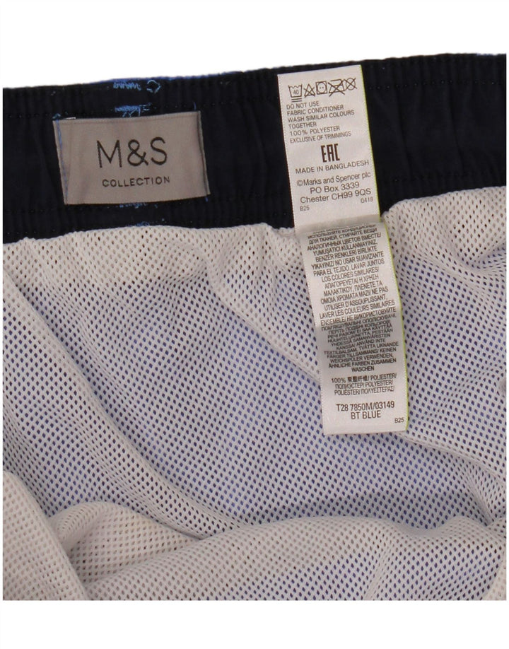 Pantaloni scurți de înot pentru bărbați Marks & Spencer, poliester albastru 3XL
