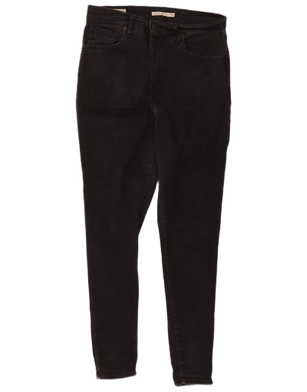 Blugi super skinny pentru femei Mile High Levi's US 14 XL W34 L30 bumbac negru