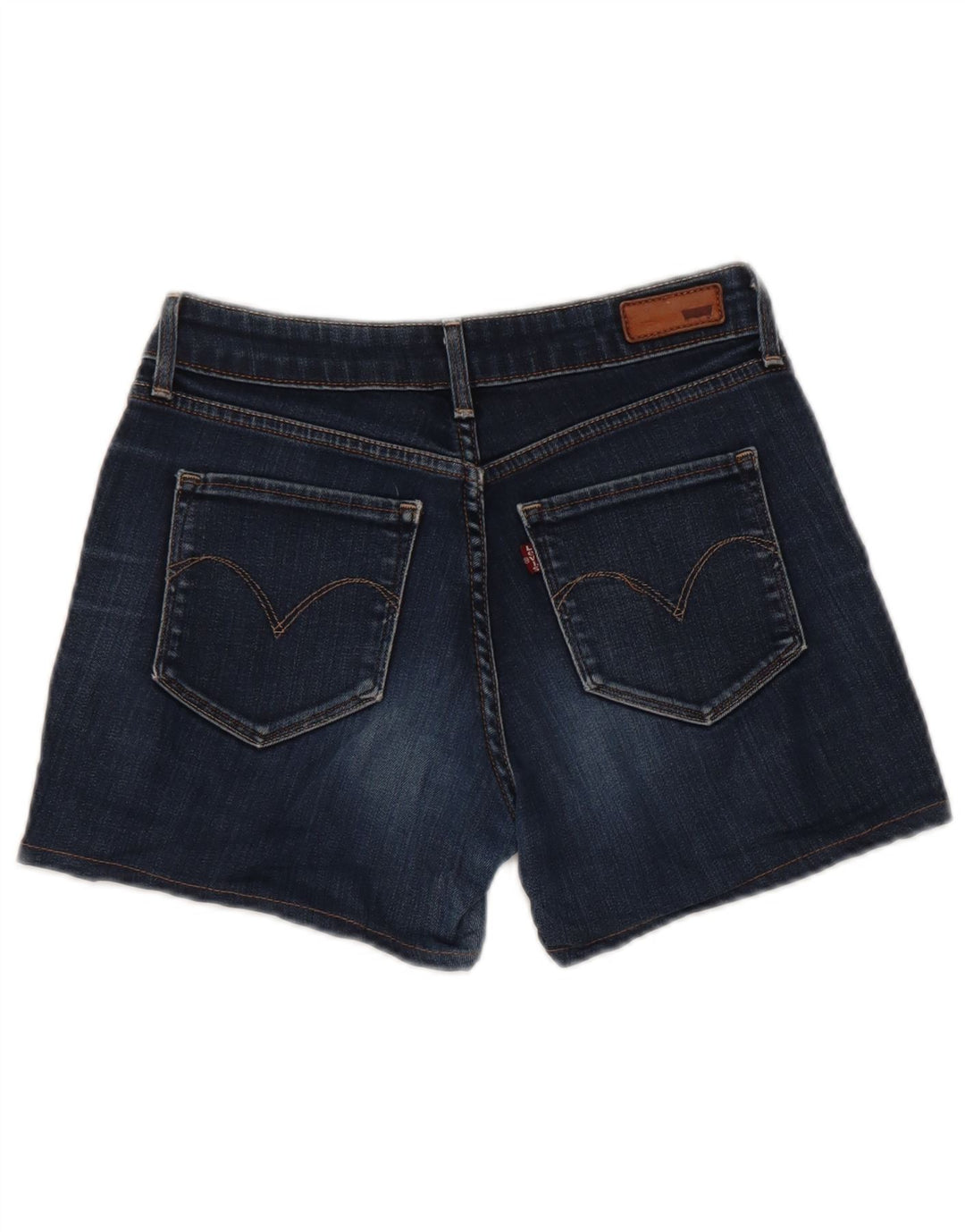 Pantaloni scurți Levi's Bold Curve Denim W28 Medium Bluemarin Bumbac