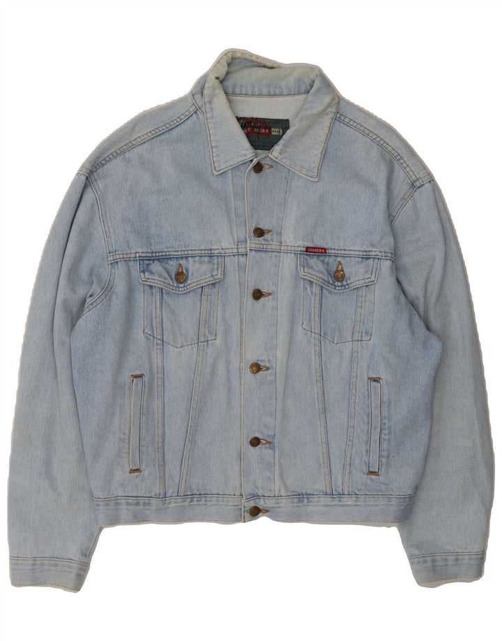 CARRERA Mens Denim Jacket UK 40 Large Blue Cotton Vintage Carrera and Second-Hand Carrera from Messina Hembry 