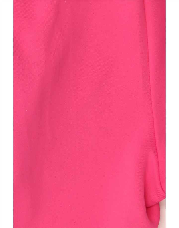 Pantaloni de trening drepte pentru femei Adidas UK 10 Poliester roz mic