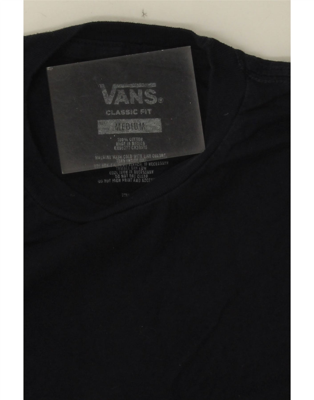 Tricou grafic pentru bărbați Vans Classic Fit Top mediu din bumbac bleumarin