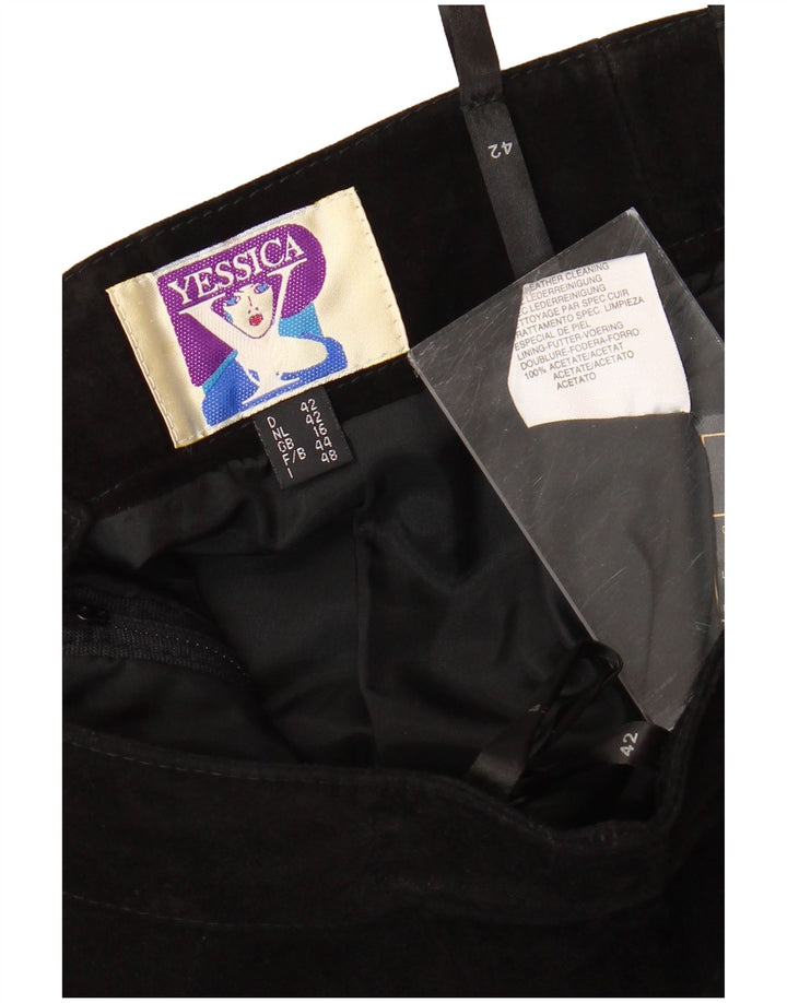 Fusta creion YESSICA pentru femei UK 16 Large W30 Acetat negru