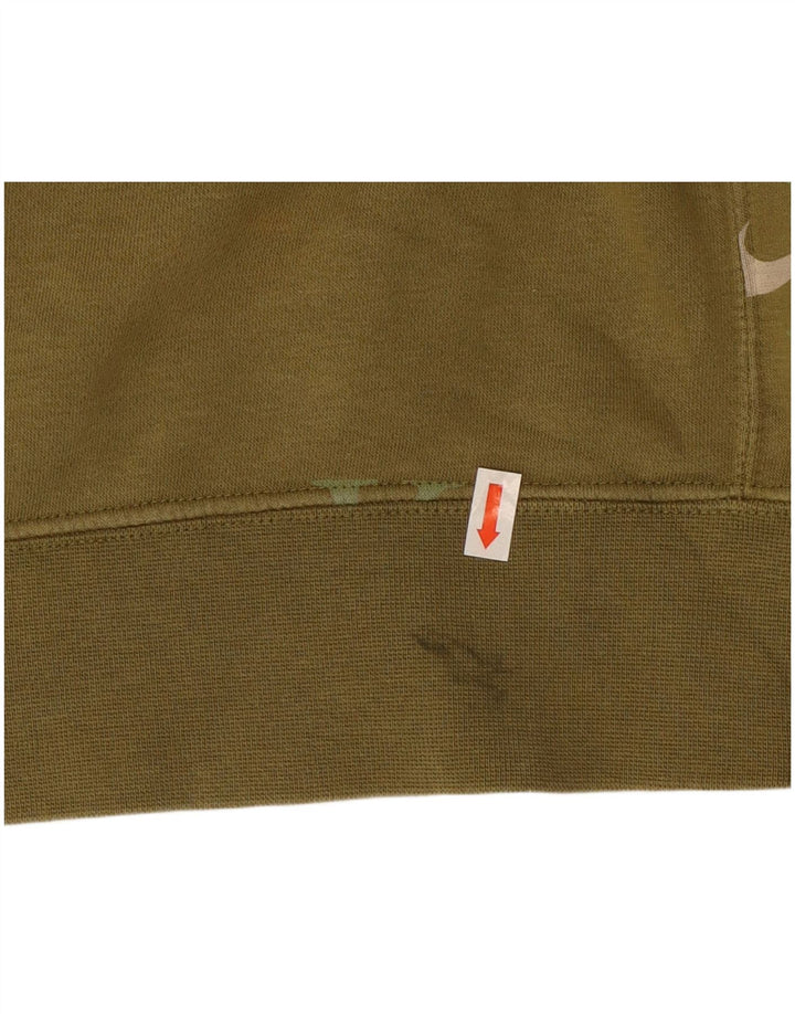 Pulover Nike Grafic pentru bărbați, bumbac mediu kaki