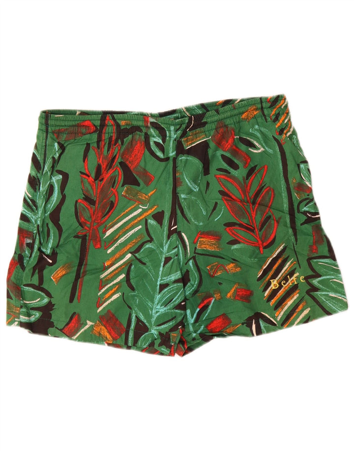 Pantaloni scurți Belfe pentru bărbați IT 46 Small W30 Green Floral