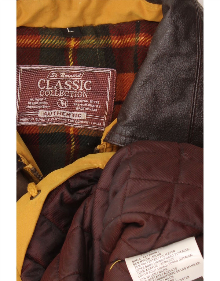 Jachetă de vânt pentru bărbați St. Bernard UK 40, mare, galbenă, nailon