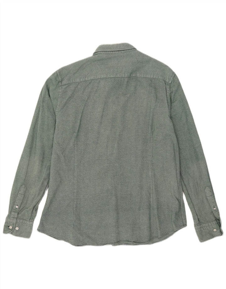 Cămașă pentru bărbați MASSIMO DUTTI XL bumbac verde