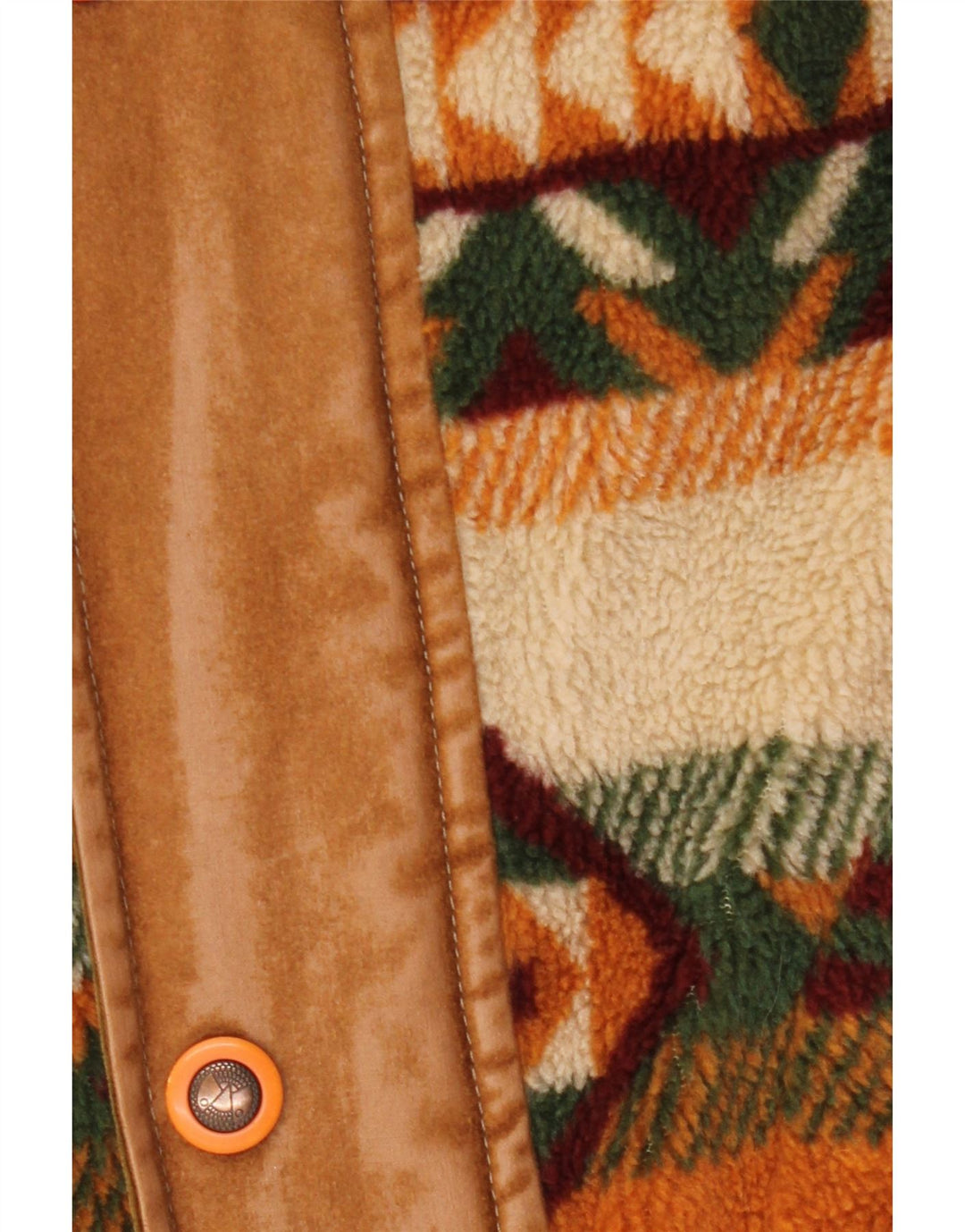 Jachetă din lână pentru bărbați WAMPUM UK 40 mare maro geometrică