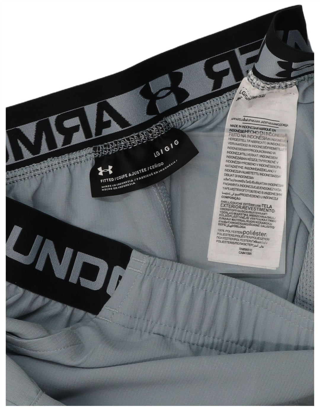 Pantaloni scurți sport grafic pentru bărbați UNDER ARMOUR, mari, albastru, poliester