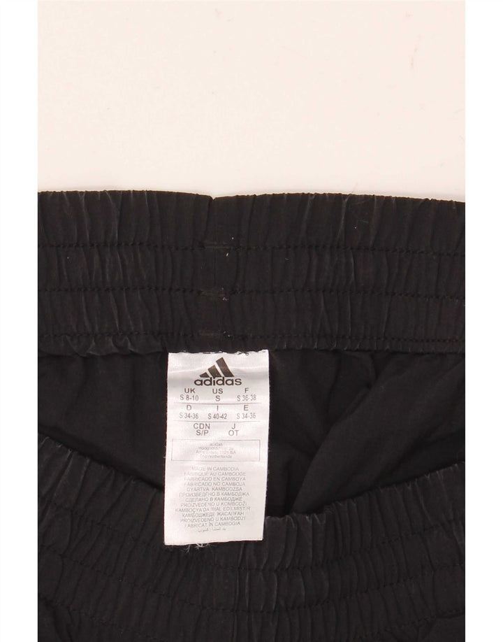 Pantaloni scurți sport Adidas pentru femei UK 8/10 Small Negru Poliamidă